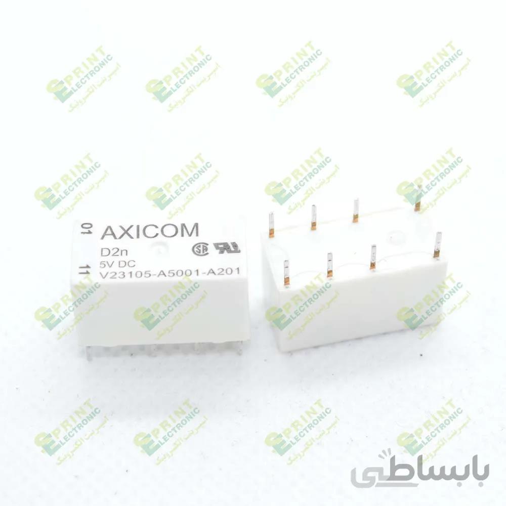 رله 5 ولت مخابراتی 8 پایه 2 آمپر AXICOM V23105-A5001-A201