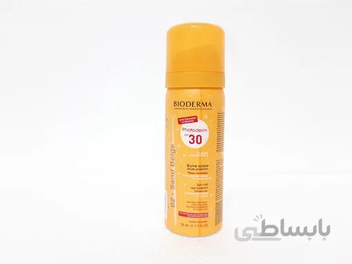 اسپری ضد آفتاب و کرم گریم بایودرما مدل فتودرم با SPF 30