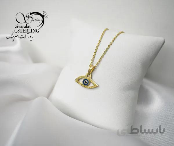 گردنبند زنانه طرح چشم نظر