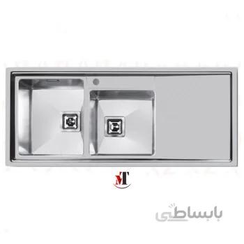 سینک ظرفشویی توکار اخوان ا Akhavan Double Bowl Sink 600