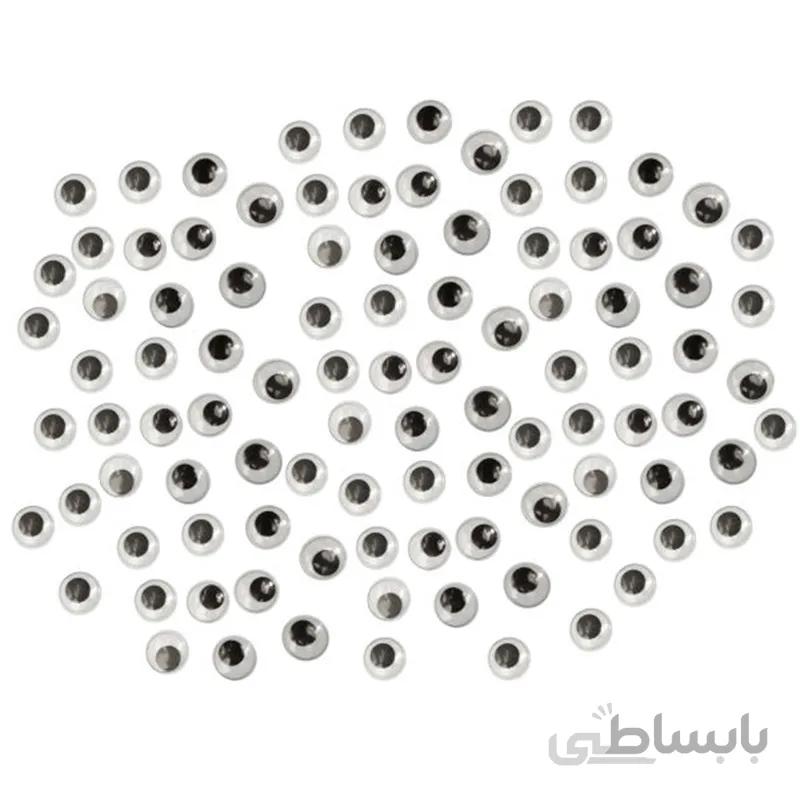 چشم متحرک عروسک سایز 7 مدل eye1 بسته 50 عددی