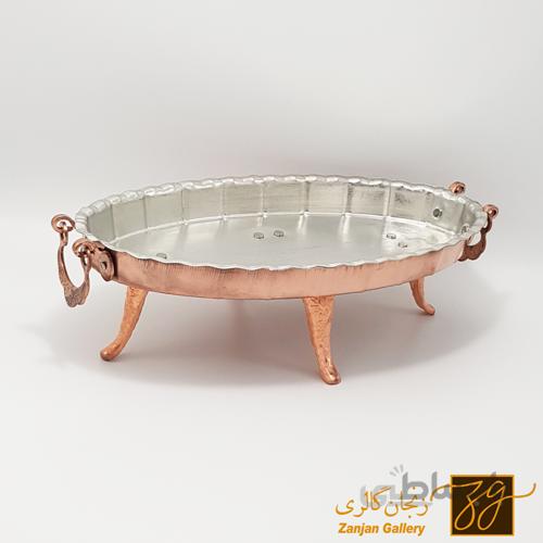 مرغ خوری مسی پایه بلند سایز کوچک
