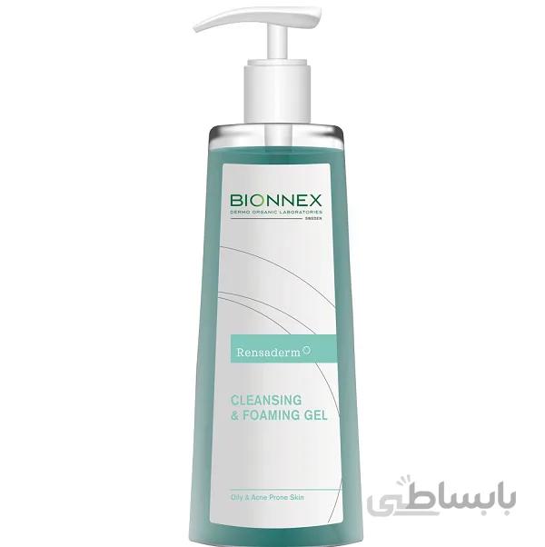 ژل شستشوی بایونکس bionnex سری رنسادرم Rensaderm حجم 200 میل | پوست چرب و آکنه دار