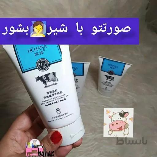 فوم شستشو شیر گاو