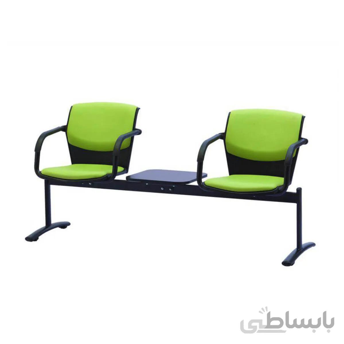 صندلی انتظار دو نفره مدل ماکان 1 دسته مجزا رایانه صنعت