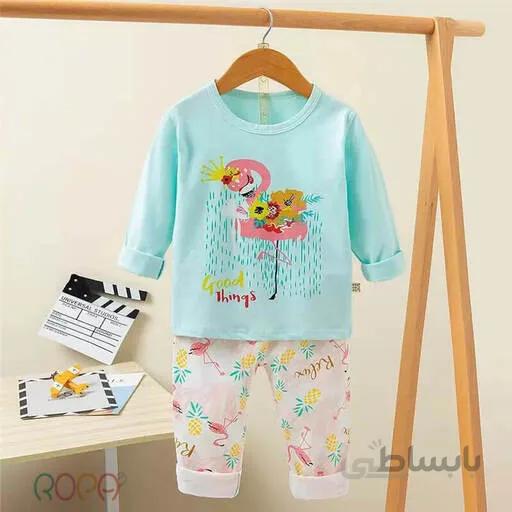 بلوز شلوار راحتی بچه گانه کد 730174