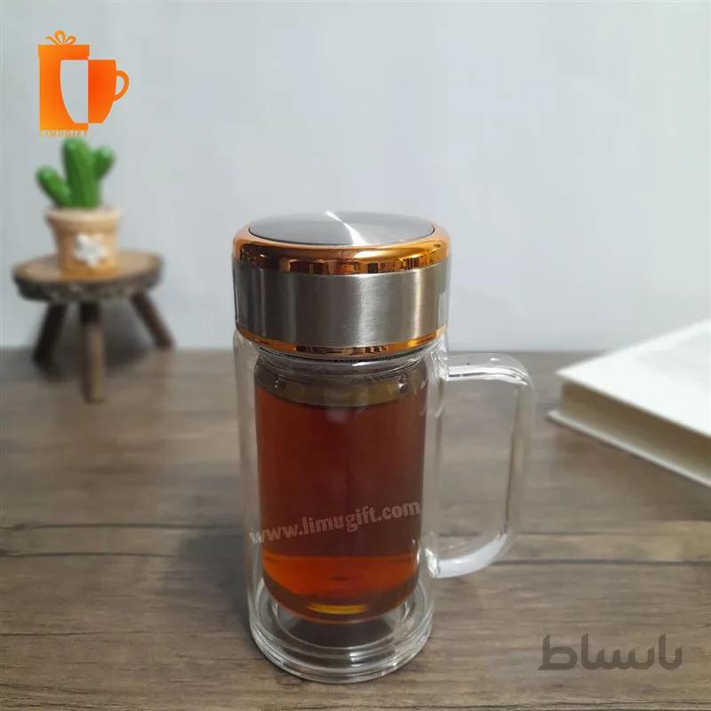 دمنوش ساز دوجداره دسته دار