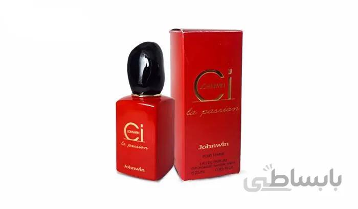 عطر جیبی زنانه مدل سی پشن حجم 25 میل جانوین ا Johnwin Ci Eau De Parfum For Woman 25ml