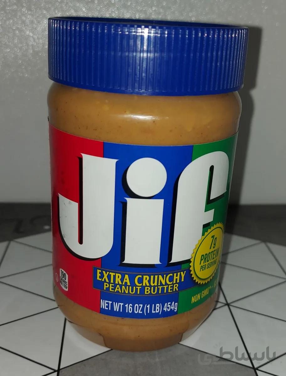 کره بادام زمینی اکسترا کرانچی 454 گرم جیف اصل jif — تصویر 1