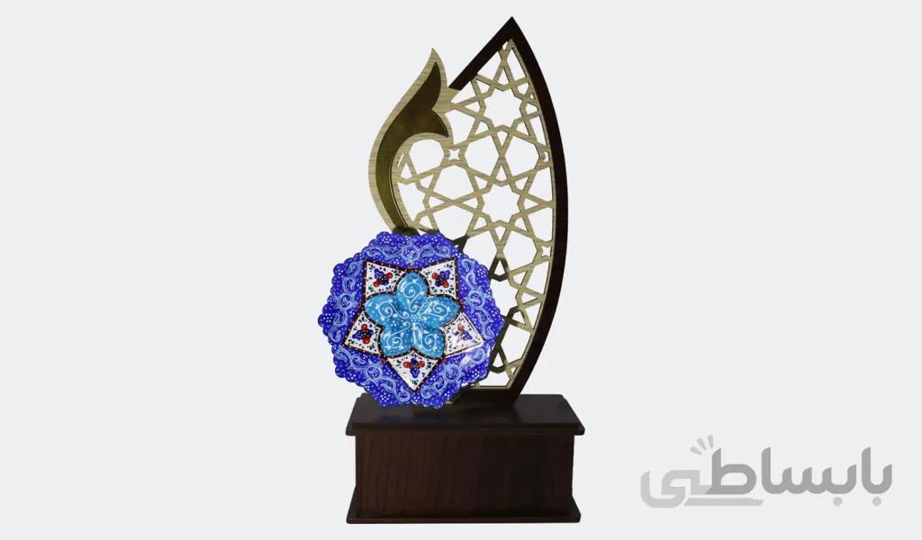 تندیس بشقاب اسلیمی ختایی