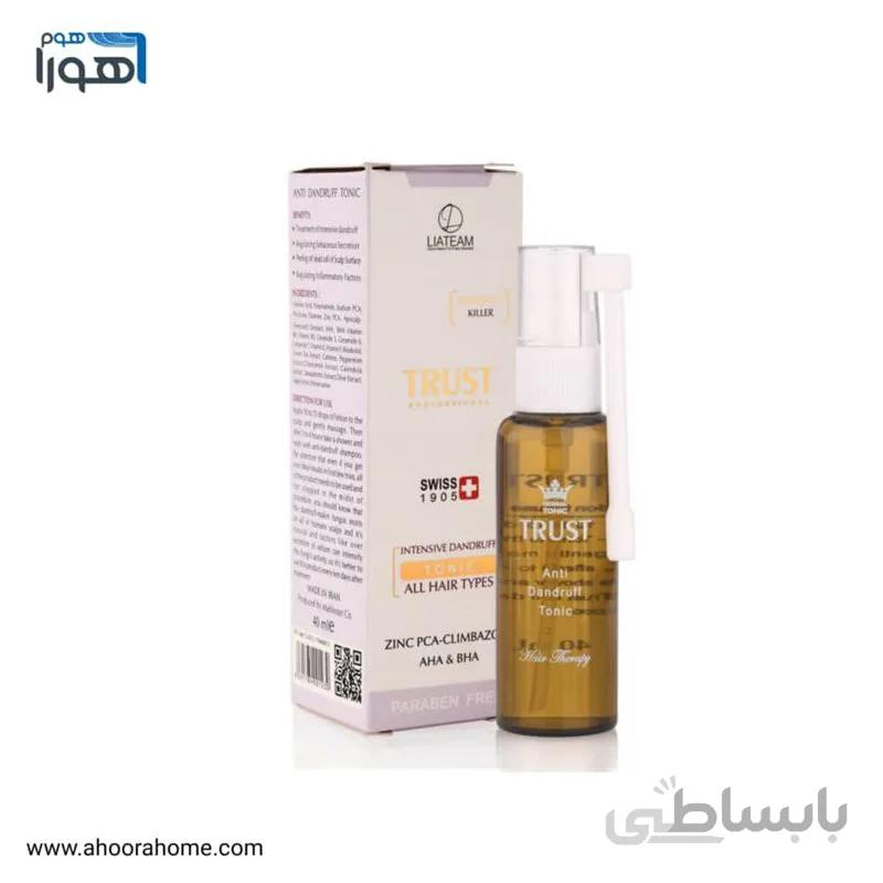 تونیک ضد شوره و کنترل کننده چربی مو تراست trust