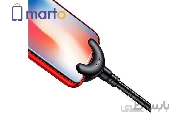 پایه نگه دارنده و شارژر بیسوس مدل O-Type ا Baseus O-type Car Mount Cable