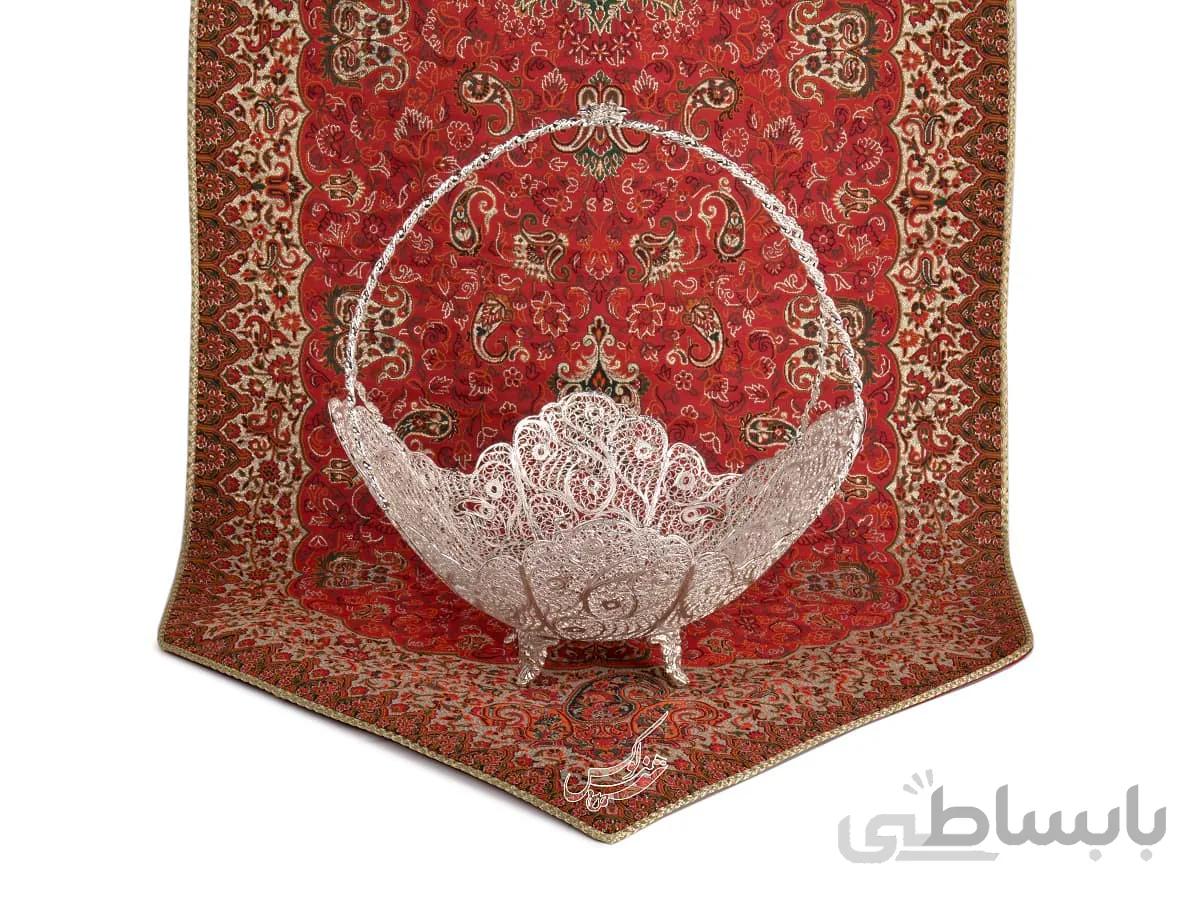 كشكول مليله کاری بزرگ دسته زنبیلی