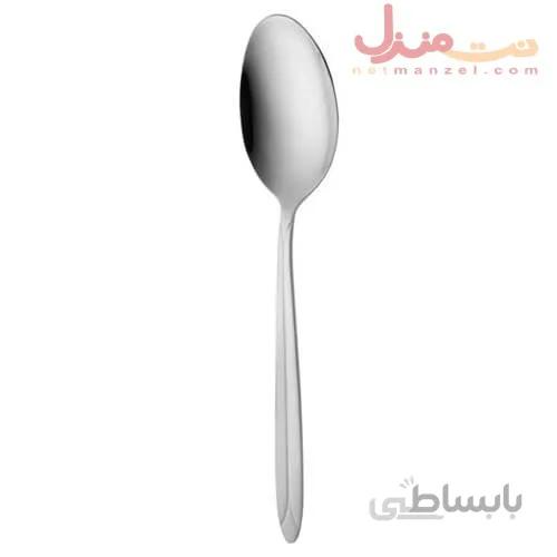 قاشق خورش خوری ناب استیل مدل پالرمو ساده