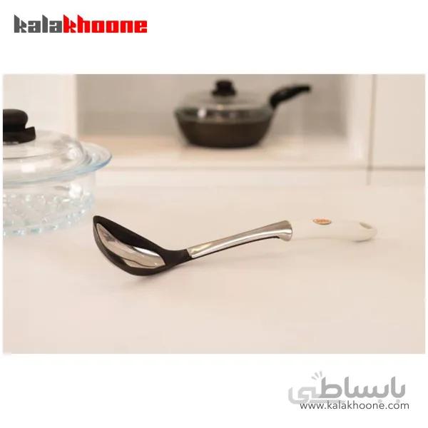 ملاقه استیل و تفلون باریکو