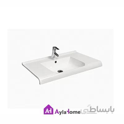 روشویی روکابینتی مروارید مدل ویستا 90 درجه دو