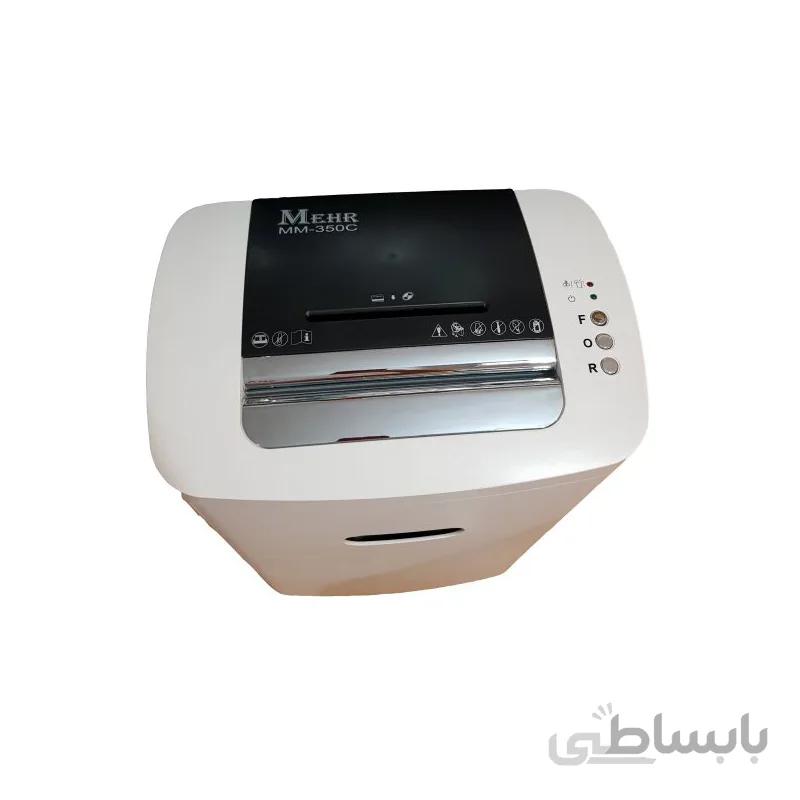 کاغذ خرد کن مدل MM-350 C مهر ا Paper shredder model MM-350 C seal