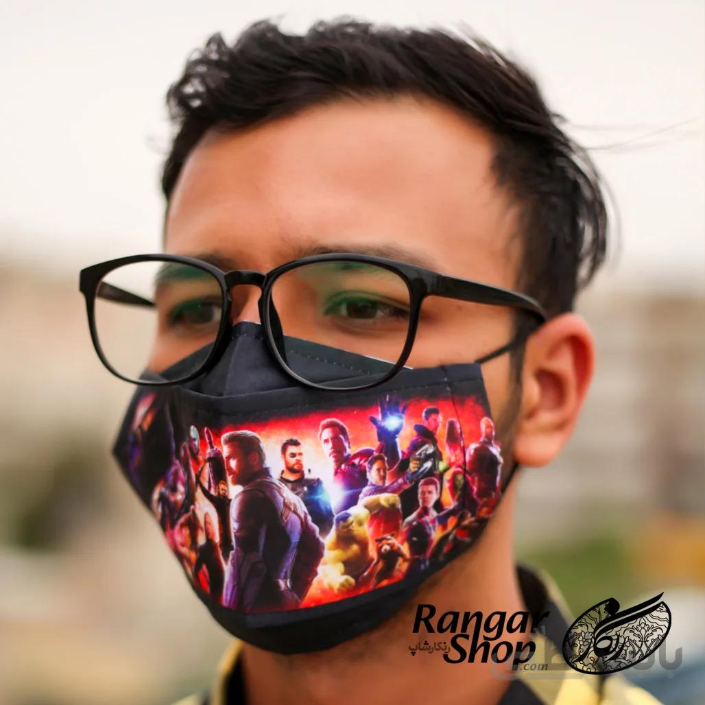 ماسک فیلتر دار طرح avengers