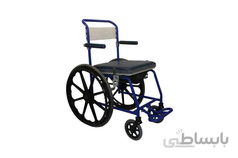 ویلچر حمامی آلومینیوم با تشک پلی اتیلن مدل TW4001
