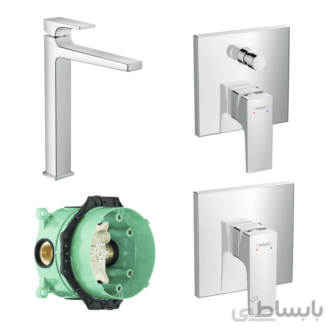ست شیرآلات توکار هانس گروهه مدل Metropol کد KH1073 ا Hansgrohe Metropol set
