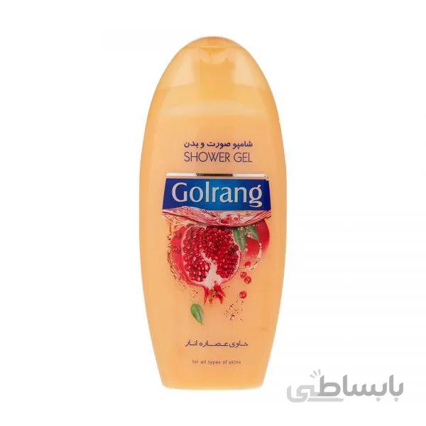 شامپوصورت وبدن میوه ای گلبهی 400 گرمی گلرنگ