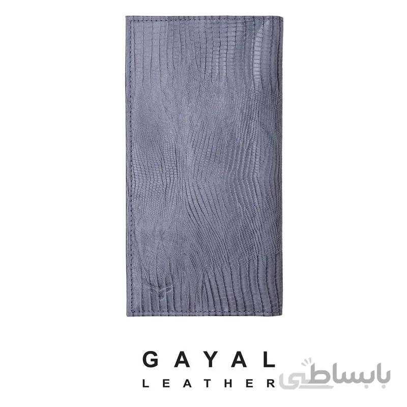 کیف پول زنانه گَیال چرم W35 طوسی