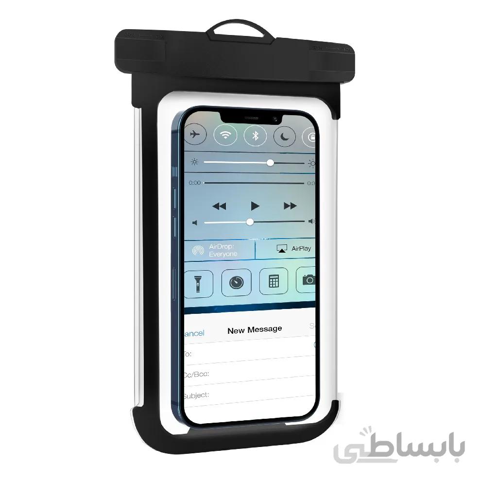 کاور ضدآب گرین مدل WATERPROOF مناسب برای گوشی موبایل 8 اینچی