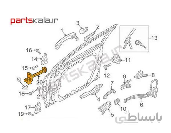 ترمز درب جلو چپ سوناتا هیبرید