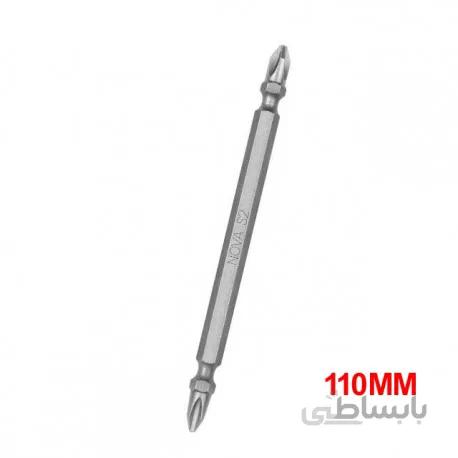 نوک پیچ گوشتی 110 میلیمتری دوسر چهار سو + + نووا NOVA مدل NTB 1191 (مگنتی)