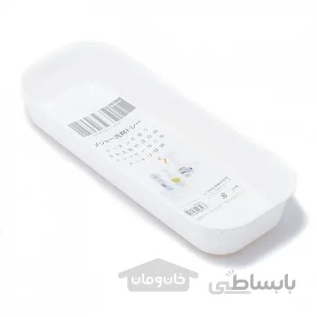 سینی پلاستیکی مواد پاک کننده رنگ سفید (ساخت ‌ژاپن)