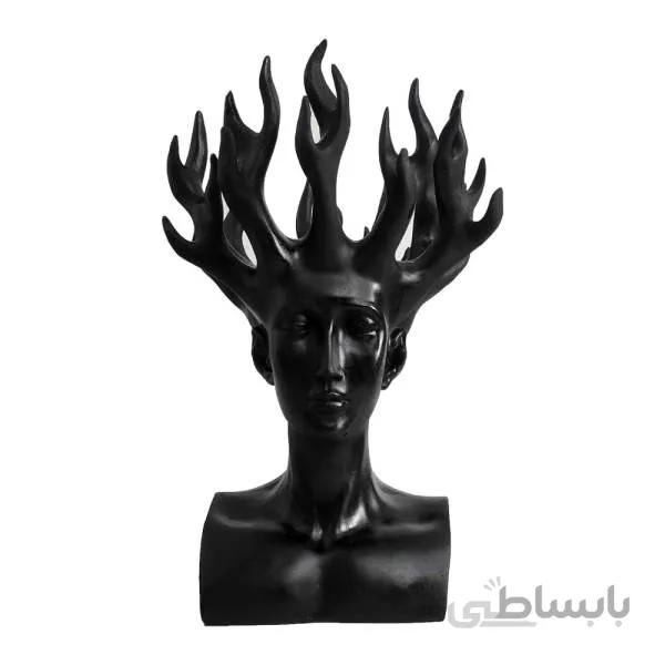 مجسمه مدل اندیشه سبز کد 002 مشکی (ونداهایپر) - سفید