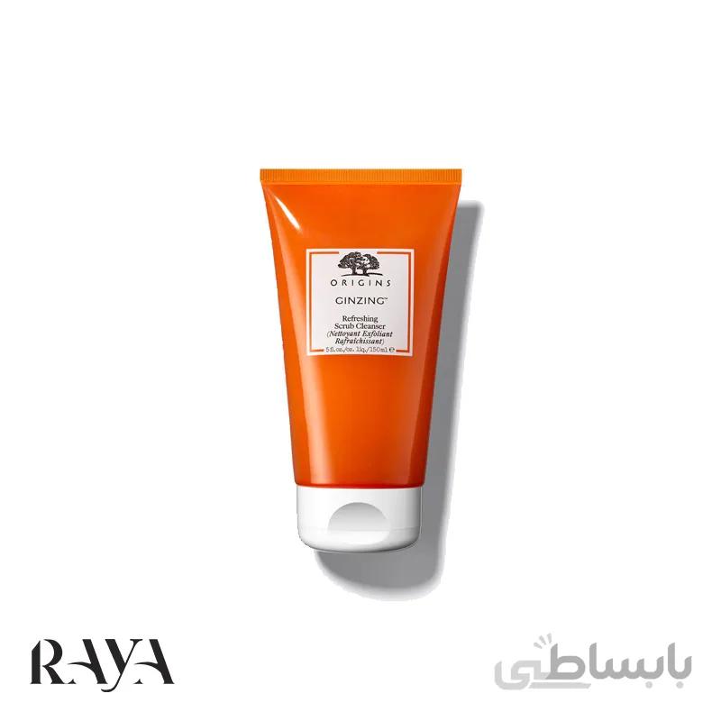 ژل شوینده و اسکراب طراوت بخش حاوی جینسینگ اوریجینز حجم 100 میل ا Origins Ginzing Refreshing Scrub Cleanser