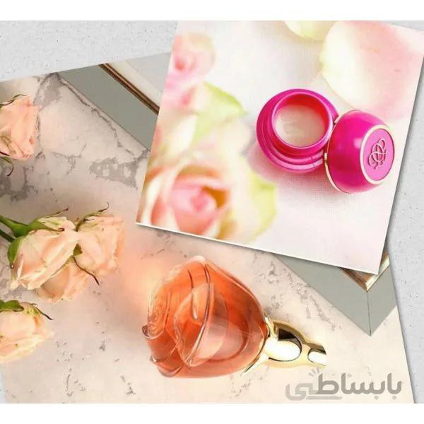 ادکلن مشهور ولاره به شیشه ای به شکل گل رز اوریفلیم
