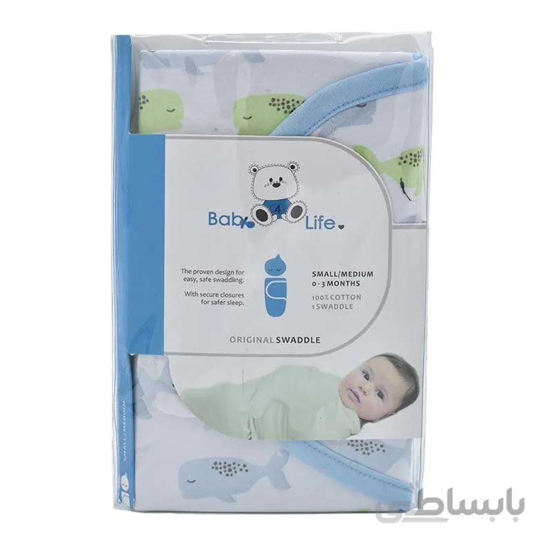 قنداق نخی چسبی baby for life مدل وال آبی