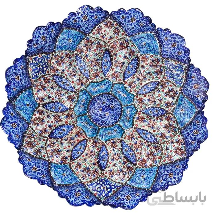 بشقاب میناکاری 25 سانتی متری کد MB 34