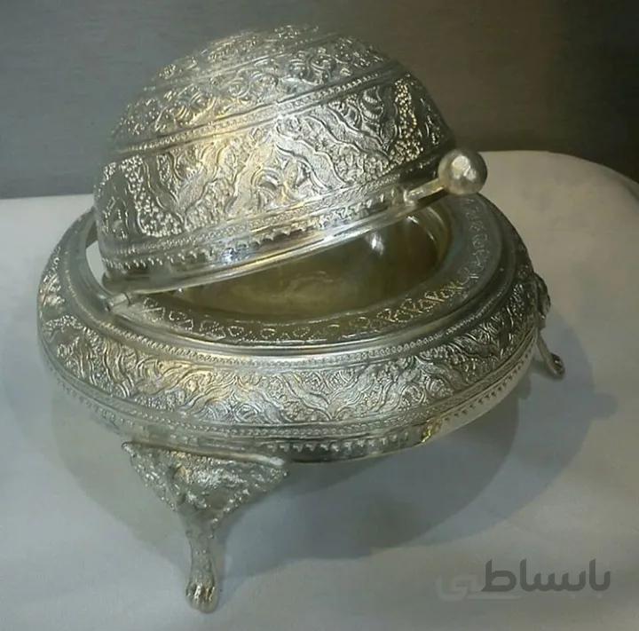 ظرف خاویار خوری نقره نما کد ۱۰۱۱۳۱