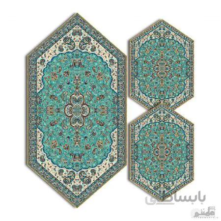 سری سه تکه ترمه طرح شاه عباسی کد 618