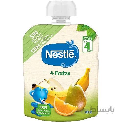 پوره ساندیسی پرتقال، موز، گلابی و سیب نستله Nestle