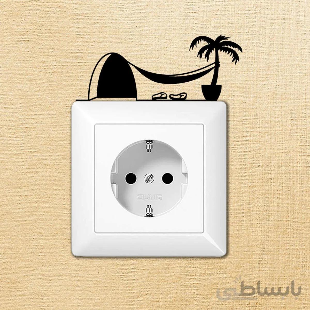 اشکال دکوراتیو کلید و پریز فروشگاه آژنگ طرح خانه موش کد AD-S-760