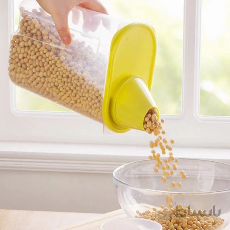نگهدارنده حبوبات با پیمانه مدرج