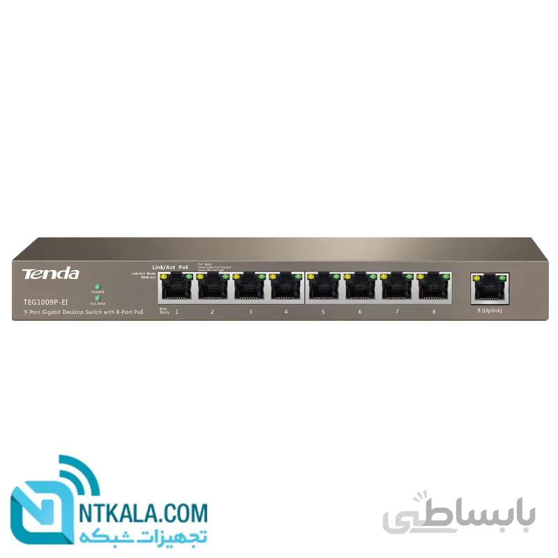 سوییچ 9 پورت POE تندا TEG1009P-EI