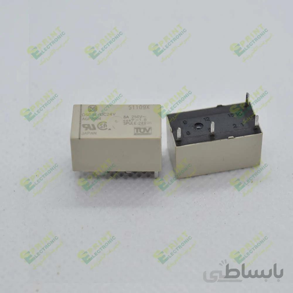 رله 24 ولت مخابراتی 4 پایه 8 آمپر Matsushita DSP1A-DC24
