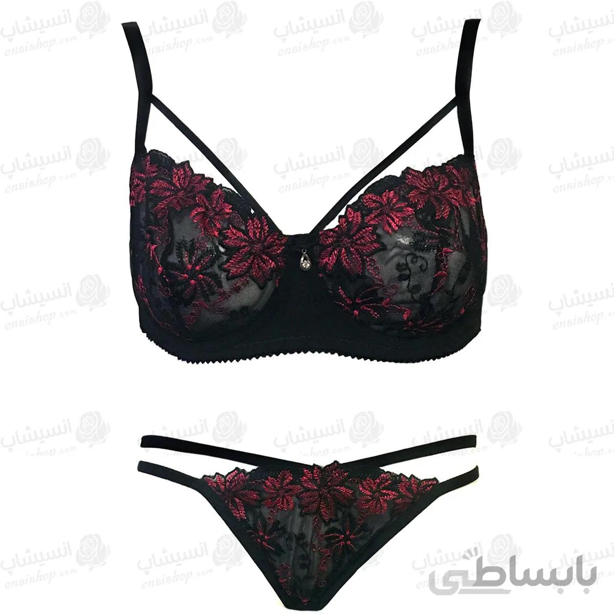 ست شورت و سوتین تور گاز انوشه A