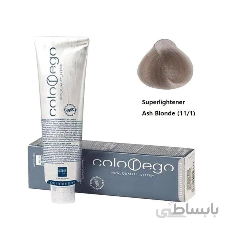 رنگ موی التراگو مدل Colorego کد 11/1 بلوند خیلی روشن دودی