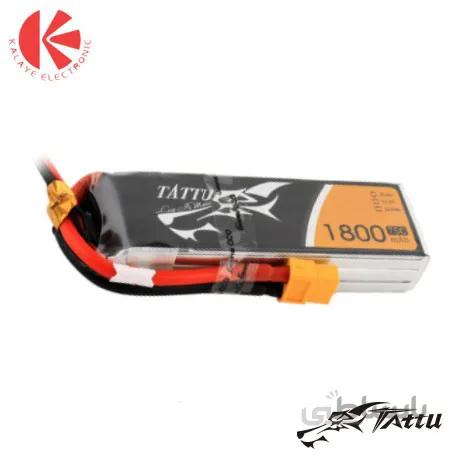 باتری لیتیوم پلیمری 1800 میلی آمپر | Tattu -75C- 3S1P -11.1 V