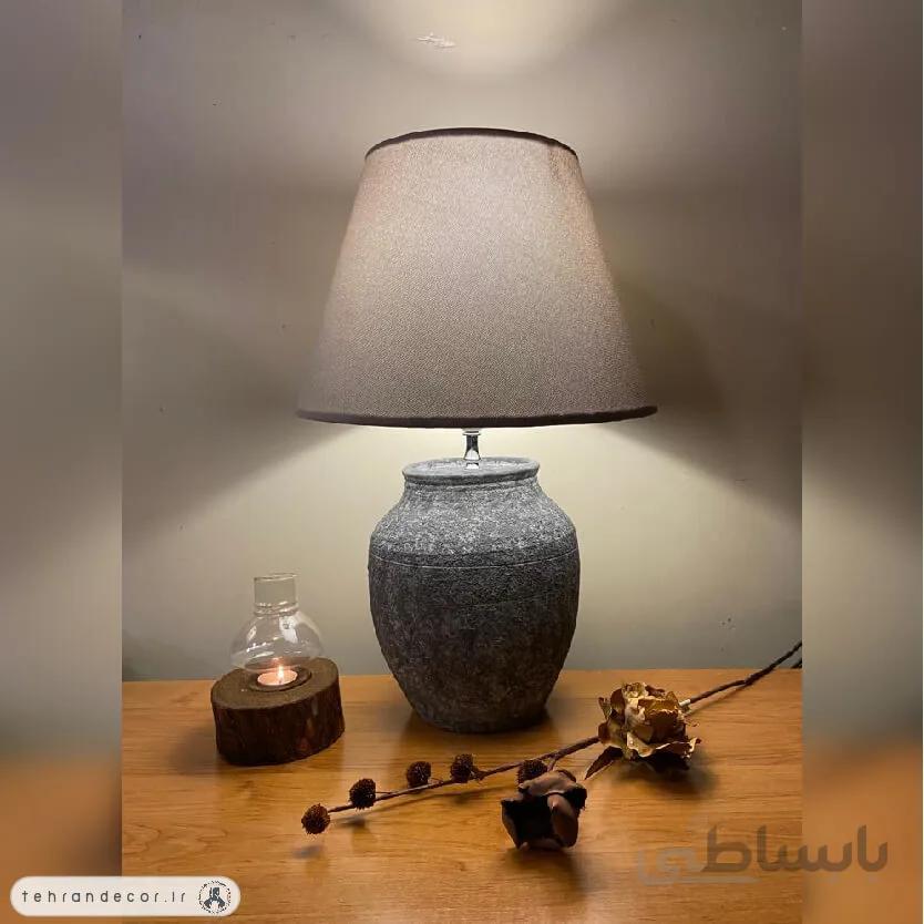 آباژور رومیزی سفالی بلریان