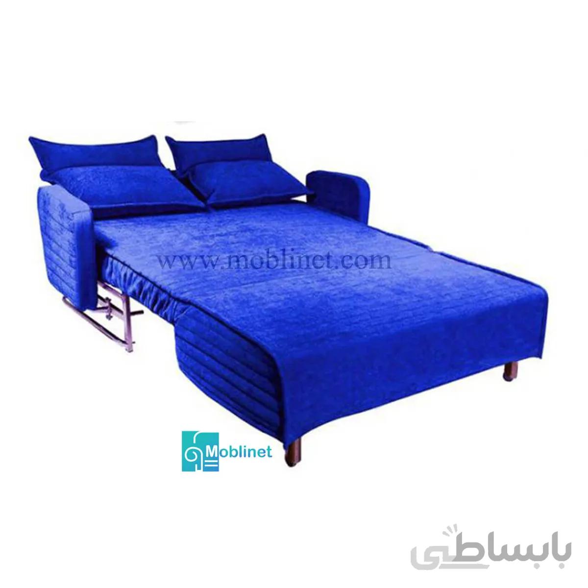 مبل تختخواب شو دونفره کاپری دسته متکایی