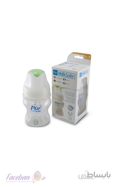 شیشه شیر p.p دهانه عریض 130cc Milk Safe
