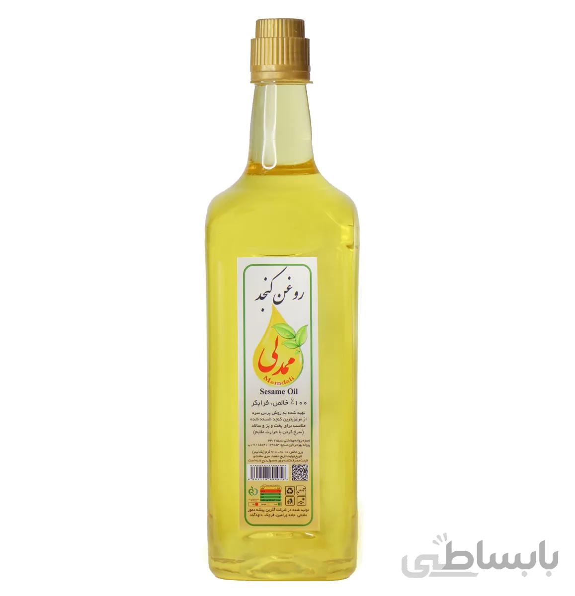 روغن کنجد ممدلی ۱۰۰% خالص یک لیتری فرابکر – کارتن ۶ تایی