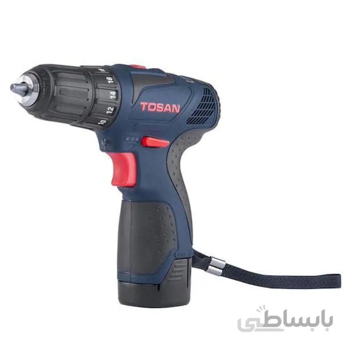 دریل پیچ گوشتی شارژی 9012 توسن (12 ولت - دو باتری) ا 2-tosan-9012sc-cordless-screwdriver-drill